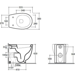 Фото Унитаз напольный Globo Bowl (SB001.BI) белый
