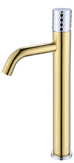 Смеситель для умывальника Boheme Stick (122-GCR) золото