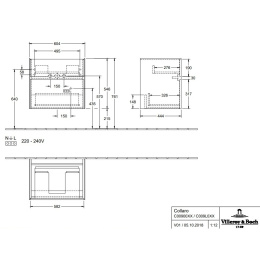 Villeroy Boch Collaro C009L0E8 Тумба под раковину 604х444 мм (White Wood)