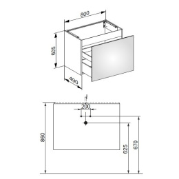 Фото Тумба под раковину Keuco Plan 32962290000 серый