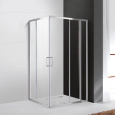 Душевой уголок Cezares Molveno-AH-21-80+20-C-Cr-IV, 100 x 80 x 190 см, стекло прозрачное, хром