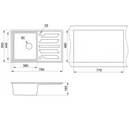 Фото Granula GR-8002 пирит Мойка кухонная