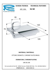 Фото Держатель туалетной бумаги REMER Suite (SU60CR) хром