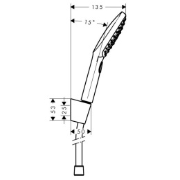 Душевой набор 26700400 Hansgrohe Raindance Select E (белый, хром)