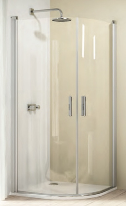 Душевой уголок Huppe Design elegance 8E1601, 80 х 80 х 190 см, стекло прозрачное