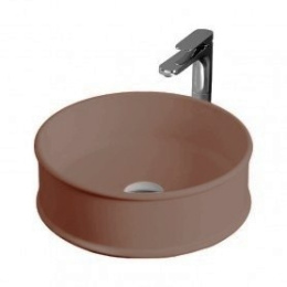Фото Раковина накладная 44 см ArtCeram Atelier (ATL001 40 00) коричневый