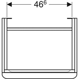 Geberit Smyle Square 500.365.JR.1 Тумба для раковины, с распашными дверцами