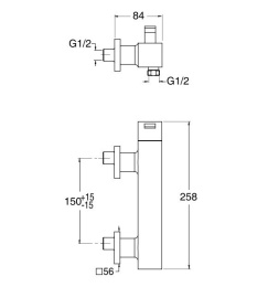 Смесители для душа Cristina Quadri QM40151 Смеситель для душа