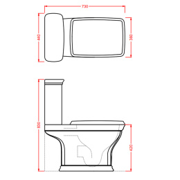 Бачок для напольного унитаза ArtCeram Cartesio (CIC009 34 00)