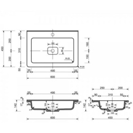 Фото Раковина 60х45см Эстет Каре (ФР-00014679)