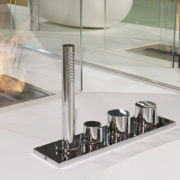 Фото Antonio Lupi Bikappa BK702 Смеситель на борт ванны, на 4 отв., цвет: хром