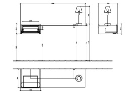 Туалетный столик малиновый La Belle A588 1RDU