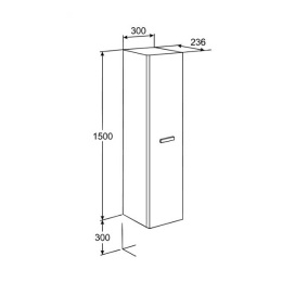 Шкаф-колонна Roca Victoria Nord (ZRU9000026) белый