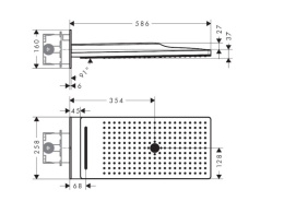 Верхний душ Hansgrohe Rainmaker Select (24001600) хром/черный