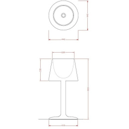 Раковина напольная 44 см ArtCeram Light (L3450)