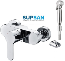 Гигиенический душ BELBAGNO CEZARES с настенным смесителем, хром