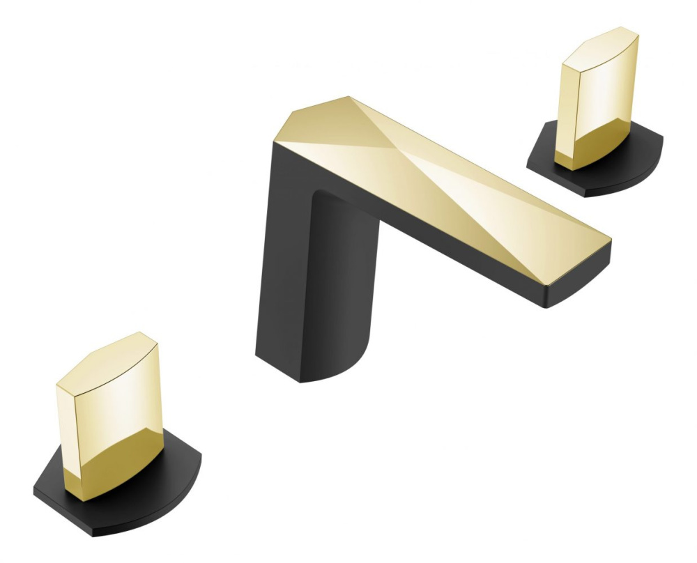 Фото Смеситель врезной Boheme Venturo (150-BG-ICE) черный золото