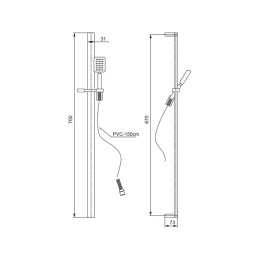 Фото Душевой гарнитур Paini Ravenna RVCR121 хром