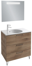 Тумба под раковину Jacob Delafon Odeon Rive Gauche 70 см, EB2531-RX-E52, цвет дуб табак, ручки на вы