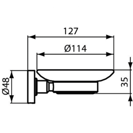 Мыльница с держателем Ideal Standard IOM A9122XG