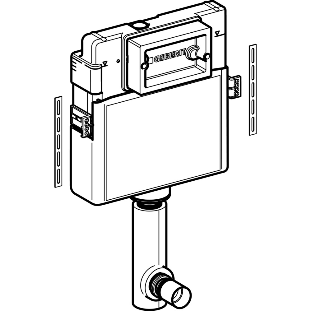 Geberit Delta 109.100.00.1 Бачок для унитаза скрытый смывной, прочее