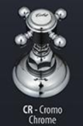 Смеситель Nicolazzi P.M. Blanc 1434CR78 для биде, хром, ручка белая керамика