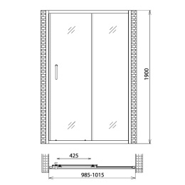 Душевая дверь Gemy Victoria S30191H