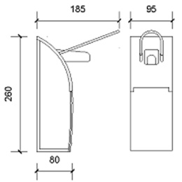 Диспенсер для жидкого мыла Nofer Basic 03019 Белый