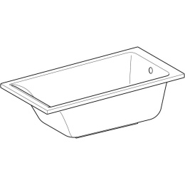 Акриловая ванна 150x70 Geberit (554.301.01.1), прямоугольная