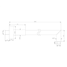 Omnires RA04CR Кронштейн душевой настенный (хром)