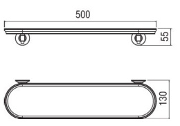 NOBILI ACCP70CR Полка (хром)