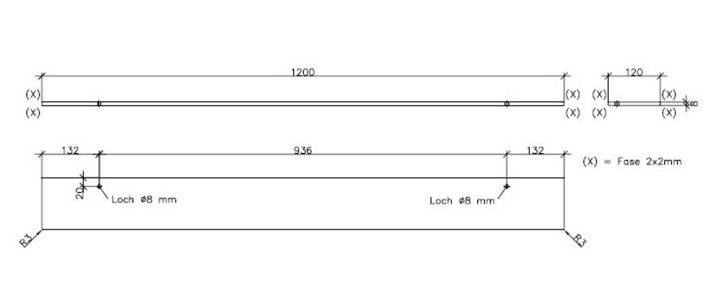 Фото Полка стеклянная C3021200 VILLEROY&BOCH More to see, 1200 x 8 x 120 мм