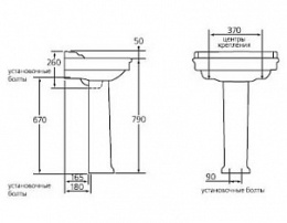 Фото Пьедестал для раковины Ideal Standard Reflections E473001