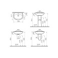 Раковина накладная VitrA Normus (Нормус) 9600B003-7650 55 x 42 см белая