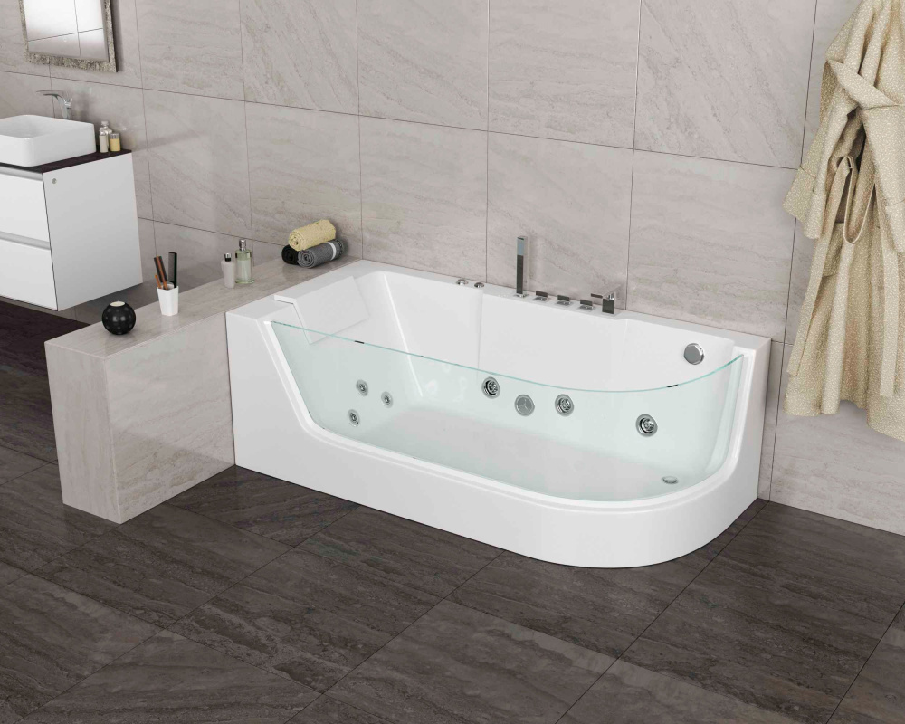 Ванна гидромассажная 170х80 Grossman (GR-17000-1L) белый глянцевый