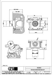 Внутренний механизм запорного вентиля Gessi (43283#031) хром