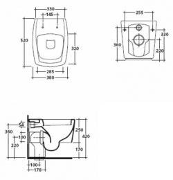 Напольный унитаз Galassia SA02 (8976)