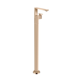 Фото Axor Edge 46041300 Смеситель для раковины напольный, на 1 отв., с push/open донным клапаном, излив 2