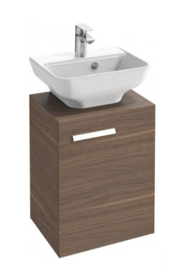 Тумба под раковину Jacob Delafon Struktura 45 см, EB1397G-E16, цвет ореховое дерево, левая