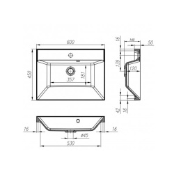 Фото Тумба под раковину BelBagno Aurora AURORA-600-2C-SO-MV подвесная (2 ящ.)