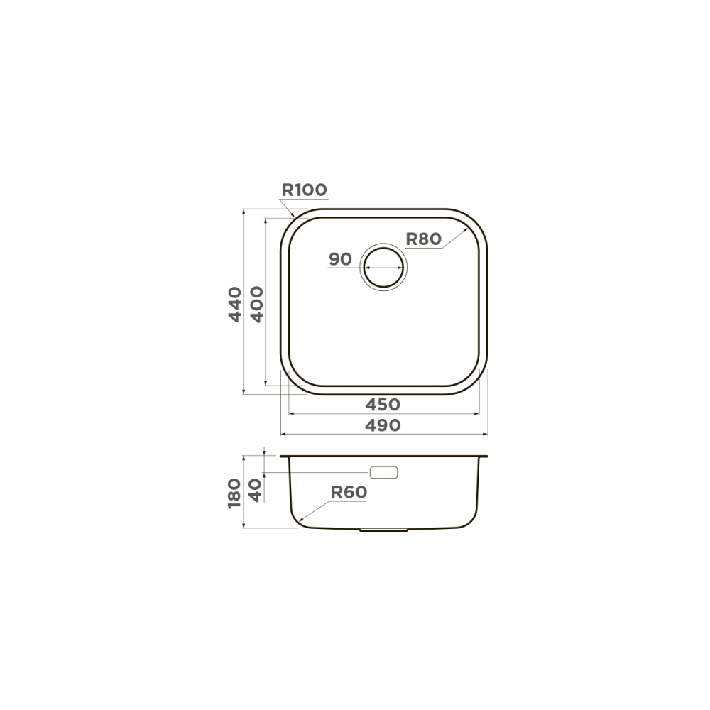 Кухонная мойка Omoikiri Omi 49-U (4993067) античная латунь