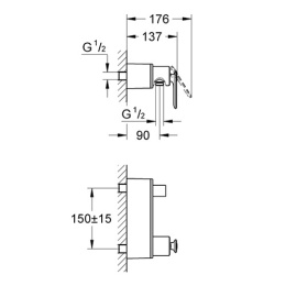 Смеситель для душа Grohe Veris 32197000