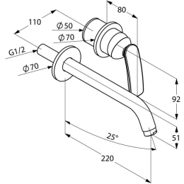 Смеситель для раковины Kludi Balance (522450575)