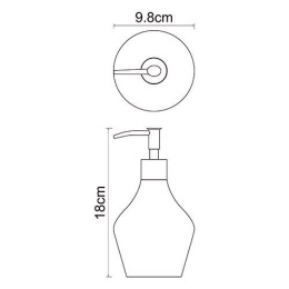 Дозатор для жидкого мыла WasserKraft Dinkel 4699