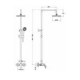 Душевая система Teka MT Plus (462980200) хром