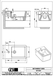 Биде подвесное Gessi Rettangolo (37575#518) белый