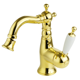 Фото Migliore Oxford 19161 Смеситель для биде, ручка белая, золото