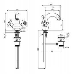 Фото FIMA Carlo Frattini Olivia F5041CR Смеситель для раковины