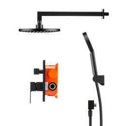 Фото Душевой комплект Swedbe Platta 5554B черный