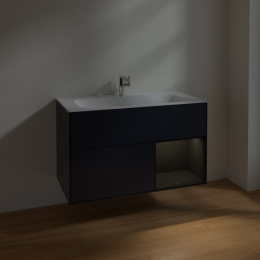 Villeroy Boch Finion F040PHHG Тумба под раковину 996х498 мм (glossy black/midnight blue matt)